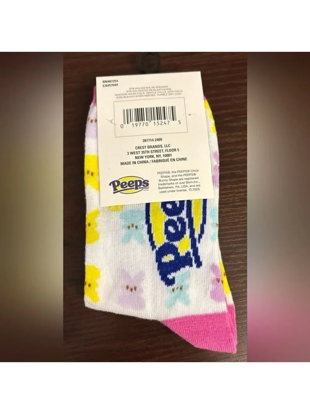 4/$25 New Easter Peeps Patterned Socks Bunny Pattern Socks Easter Basket Stuffer